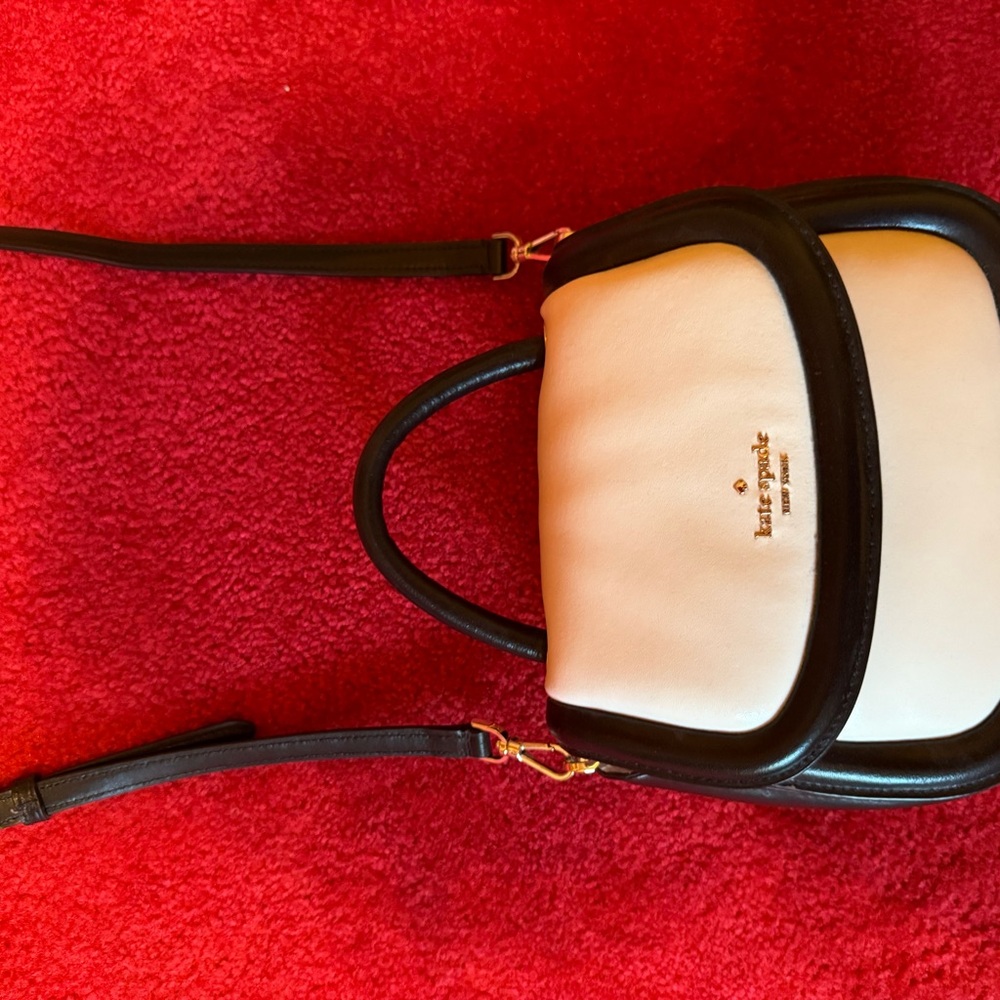 Kate Spade Black and Cream Crossbody Bag